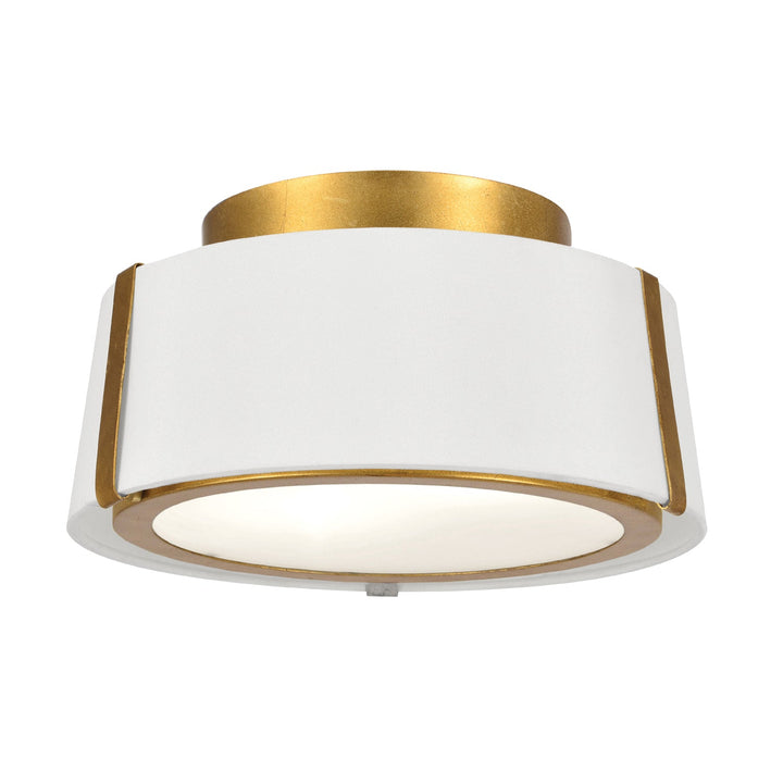 Crystorama Crystorama Fulton 2 Light Antique Gold Semi Flush Mount