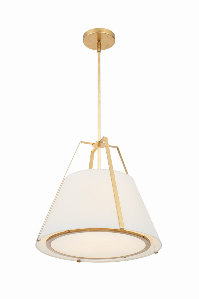 Fulton 3 Light Antique Gold Chandelier Crystorama