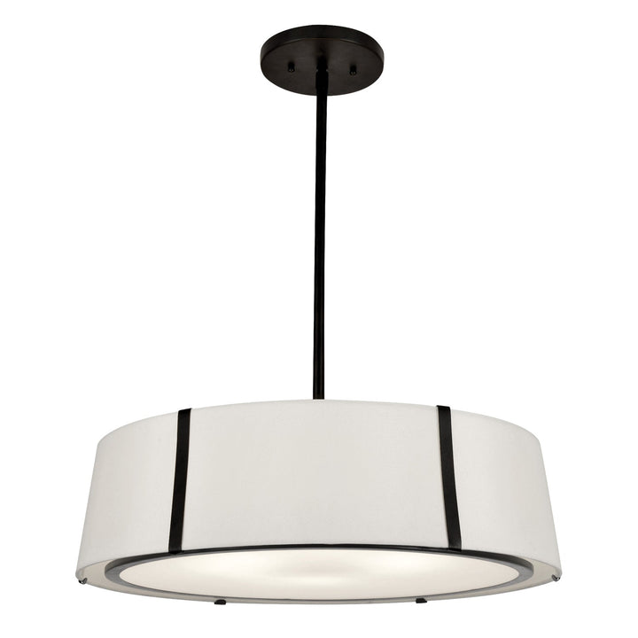 Fulton 6 Light Matte Black Chandelier Crystorama