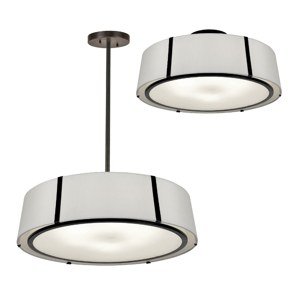 Fulton 6 Light Matte Black Chandelier Crystorama