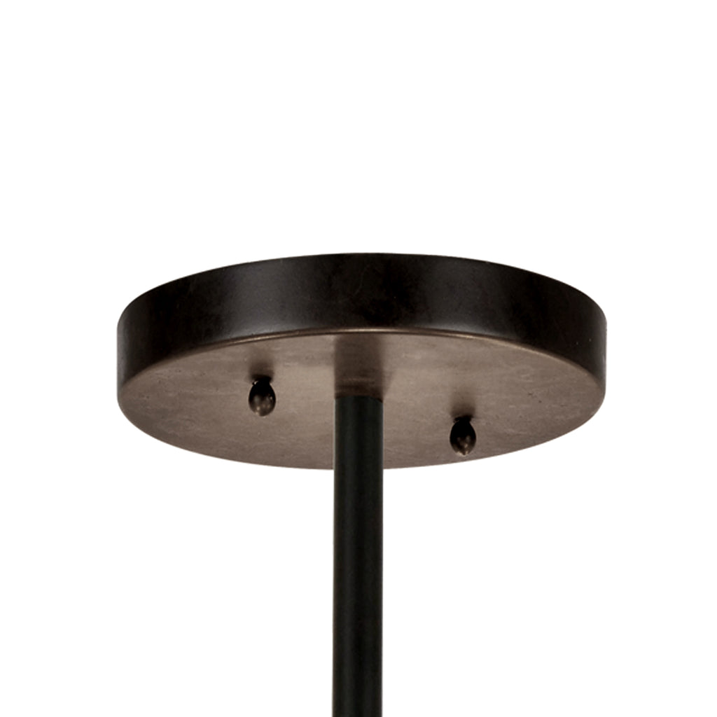 Fulton 6 Light Matte Black Chandelier Crystorama