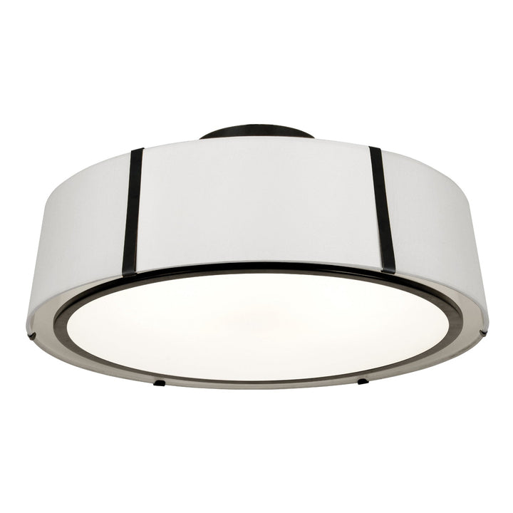 Crystorama Crystorama Fulton 6 Light Matte Black Semi Flush Mount