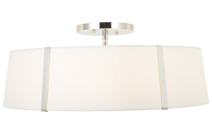 Crystorama Crystorama Fulton 6 Light Polished Nickel Semi Flush Mount