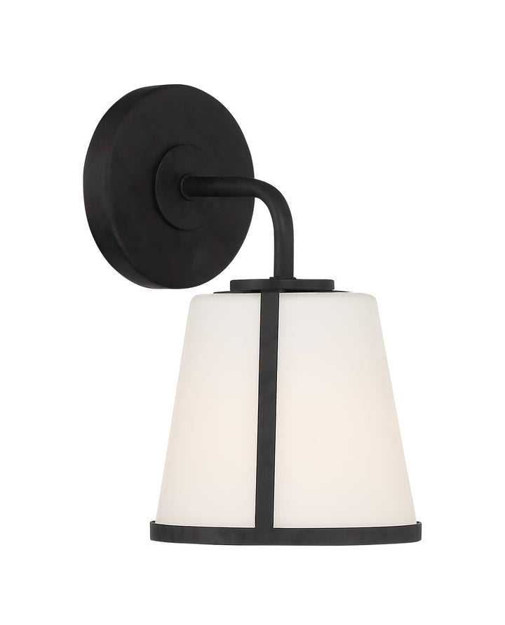 Crystorama Crystorama Fulton 1 Light Black Bathroom Vanity