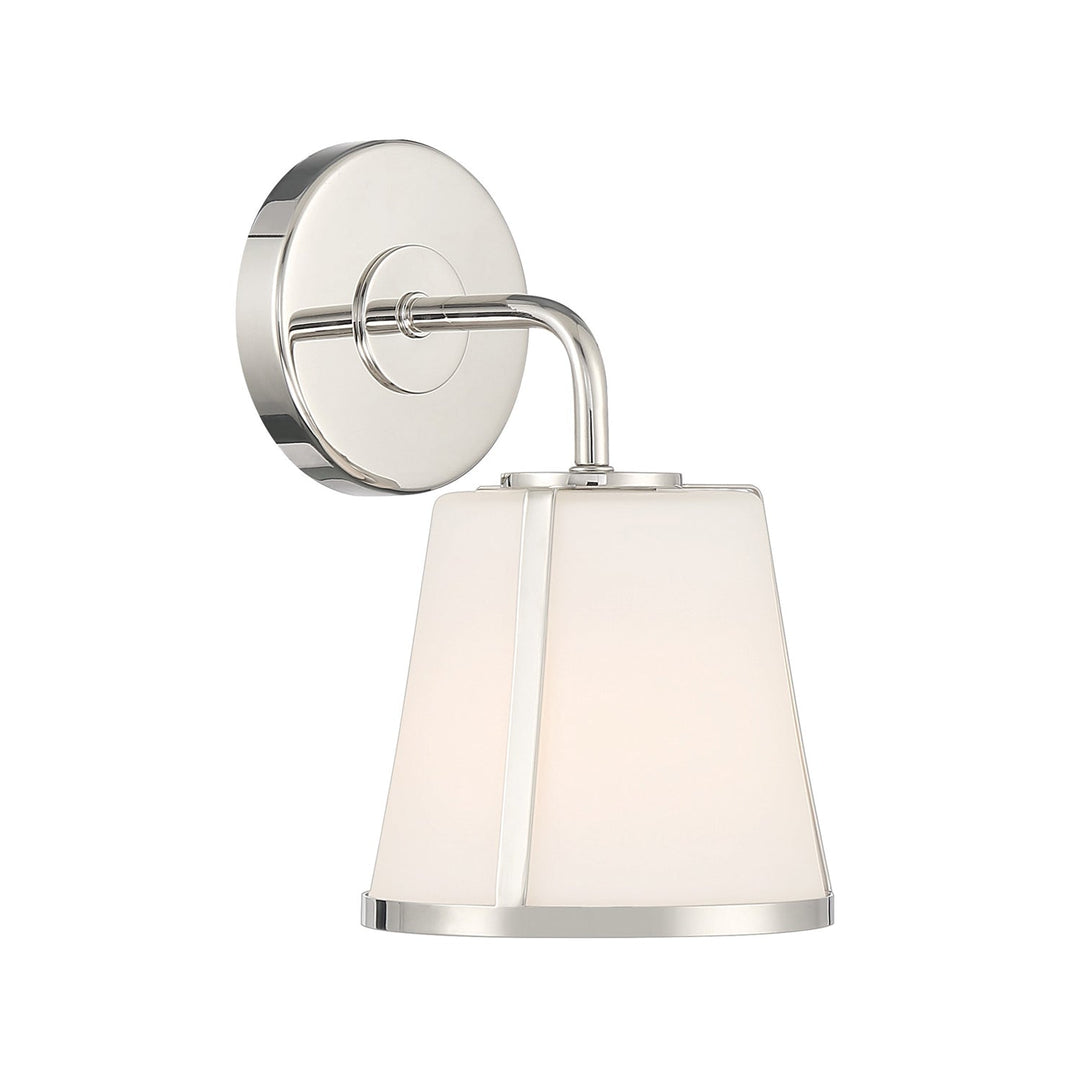Crystorama Crystorama Fulton 1 Light Polished Nickel Bathroom Vanity