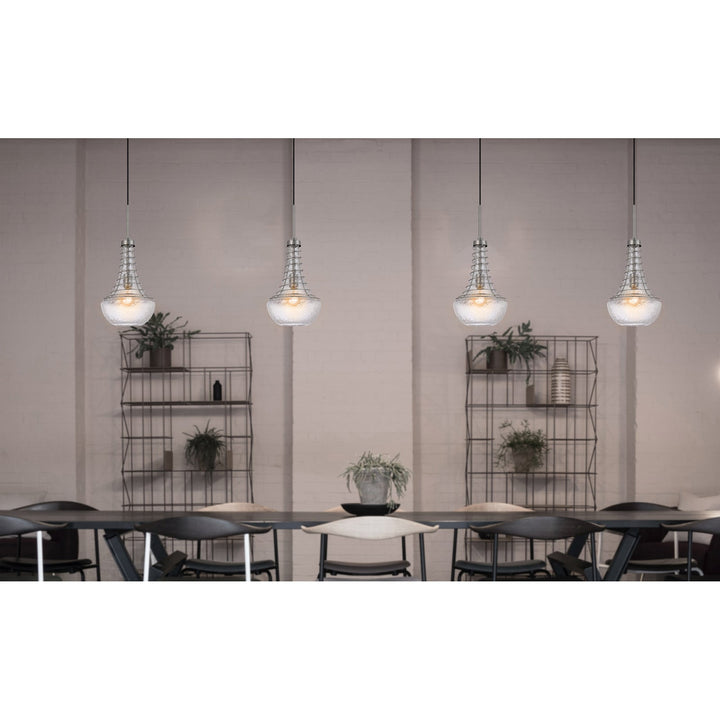 60W BARABOO METAL/GLASS MINI PENDANT Cal Lighting