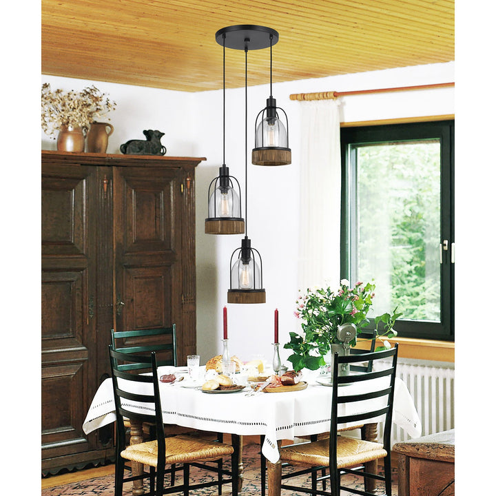 60W X 3 BEACON GLASS PENDANT(EDISON BULBS NOT INCLUDED) Cal Lighting