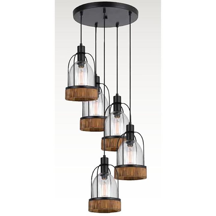 60W X 5 BEACON PENDANT FIXTURE(EDISON BULBS NOT INCLUDED) Cal Lighting