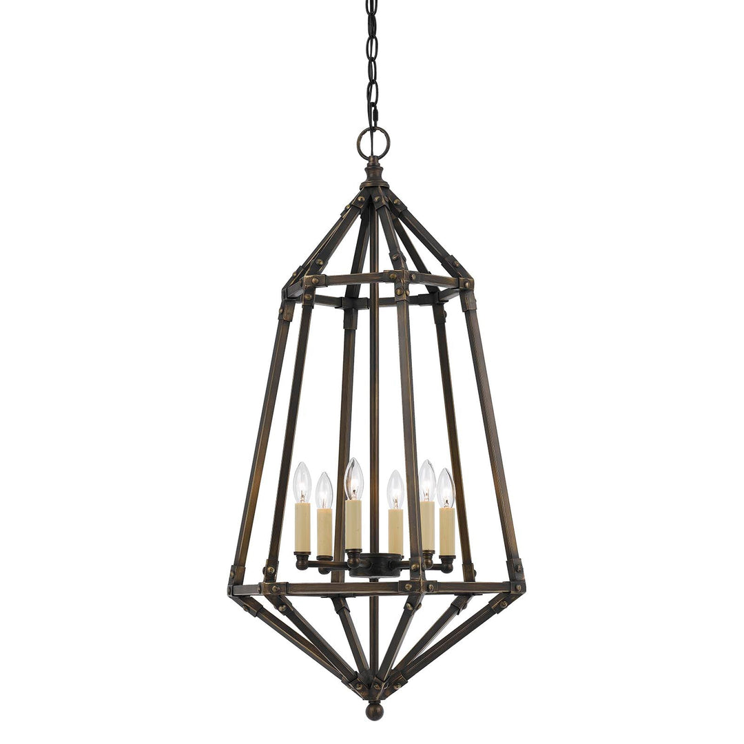 40W X 6 DENMARK METAL PENDANT Cal Lighting