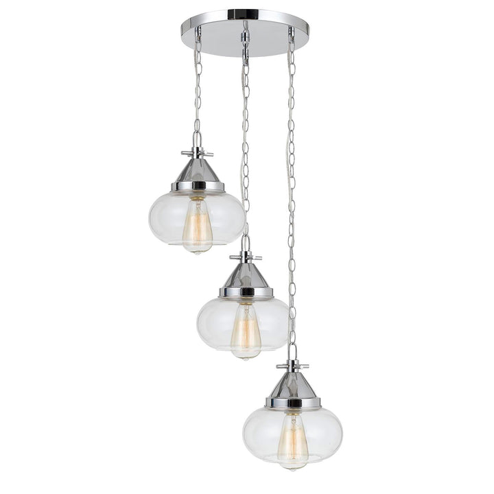 60W X 3 MAYWOOD GLASS PENDANT (EDISON BULBS NOT INCLUDED) Cal Lighting