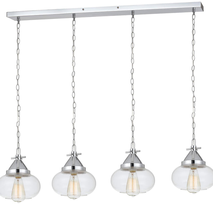 60W X 4 MAYWOOD GLASS PENDANT (EDISON BULBS NOT INCLUDED) Cal Lighting