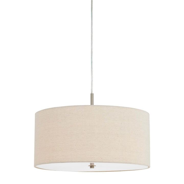 60W X 3 ADDISON LINEN DRUM PENDANT Cal Lighting