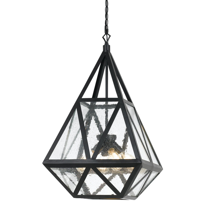 60W X 4 TOWNSENDGLASS CHANDELIER (EDISON BULBS NOT INCLUDED) Cal Lighting