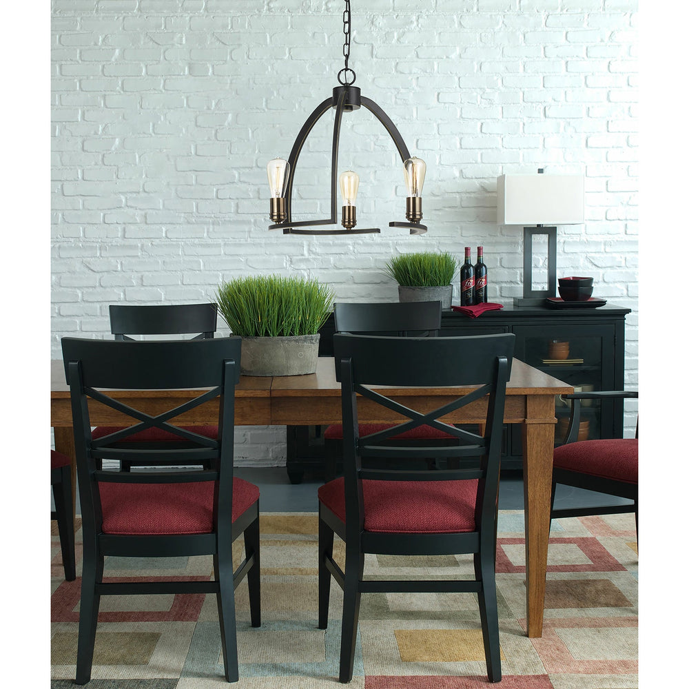 60W X 3 KINDER METAL 3 LIGHT CHANDELIER (EDISON BULBS NOT INCLUDED) Cal Lighting