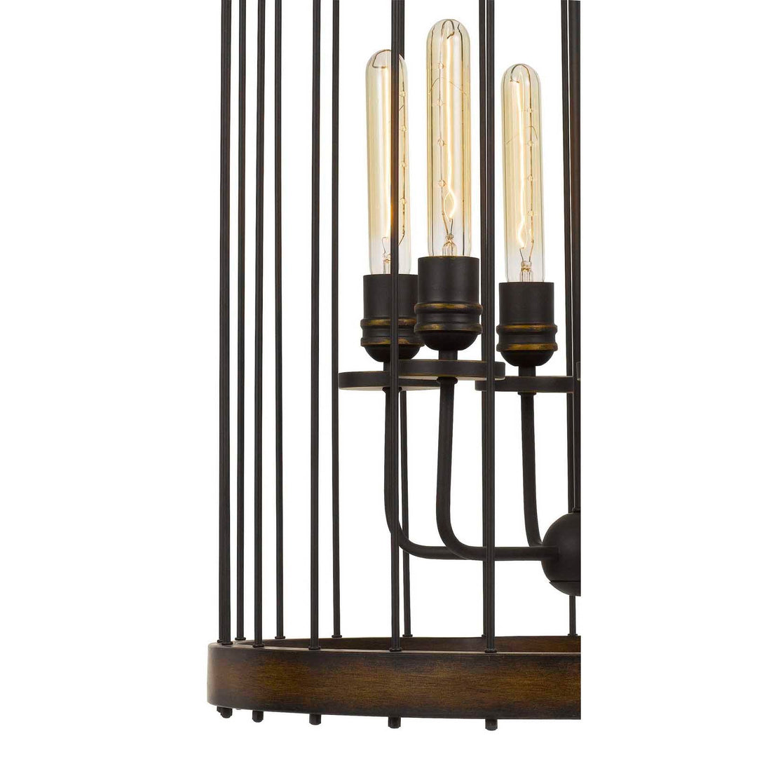 CANTANIA 60W X 6 METAL PENDANT FIXTURE  (EDISON BULBS NOT INCLUDED) Cal Lighting