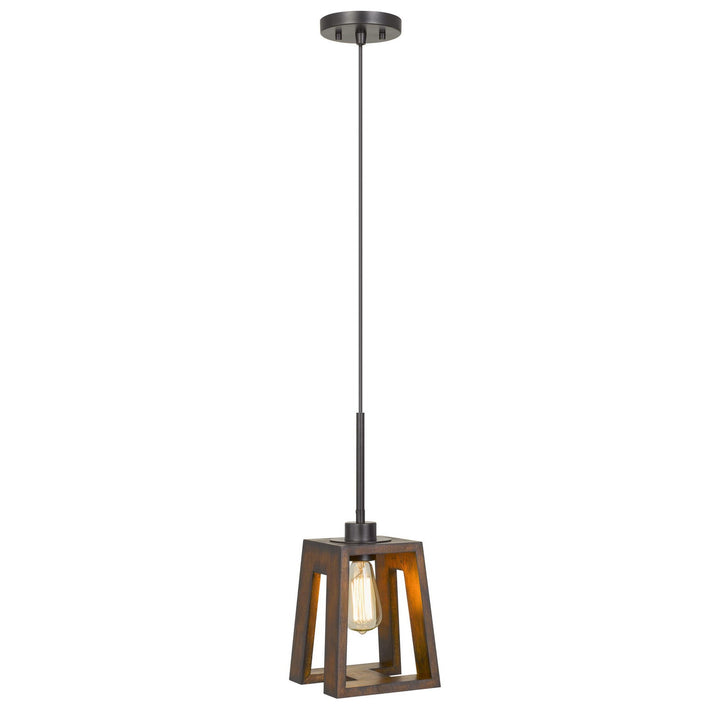 60W BIEL WOOD PENDANT (EDISON BULB NOT INCLUDED) Cal Lighting