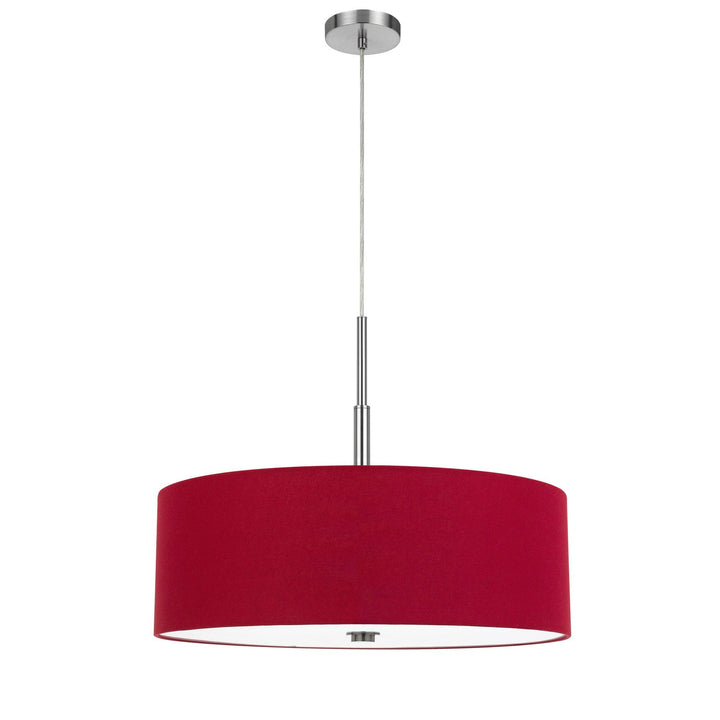 60W X 4 LONOKE PENDANT FIXTURE WITH HARDBACK DRUM SHADE Cal Lighting