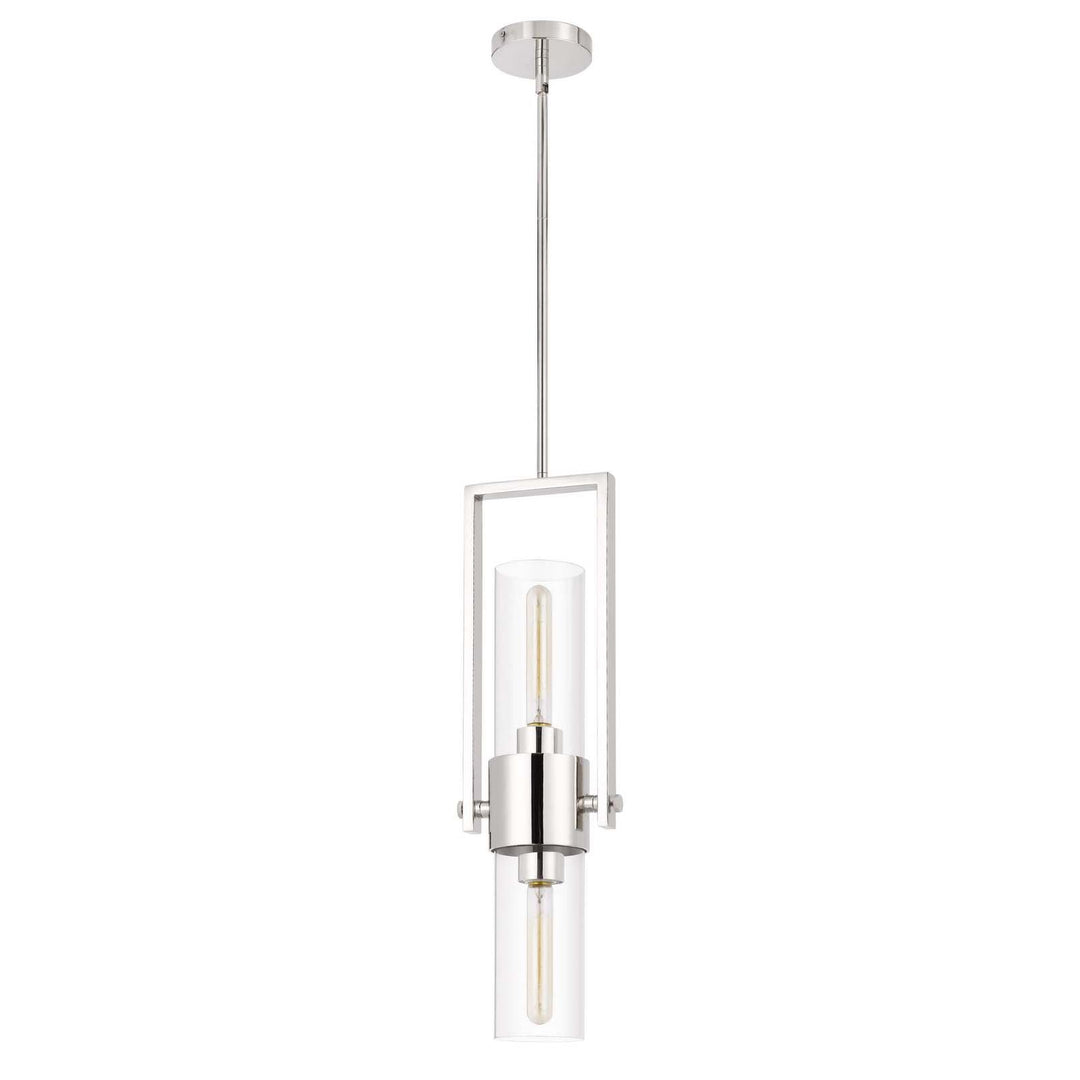 60W REDMOND METAL PENDANT WITH CLEAR GLASS SHADE Cal Lighting