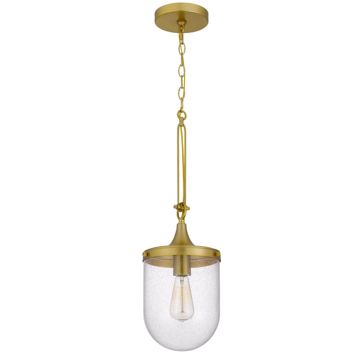 60W ITHACA BUBBLED GLASS PENDANT FIXTURE Cal Lighting