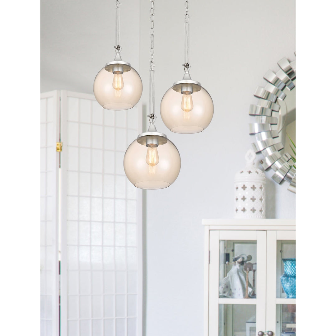 60W ROCHELLE GLASS PENDANT FIXTURE Cal Lighting