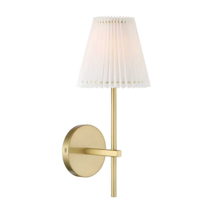 Gamma 1 Light Aged Brass Sconce Crystorama