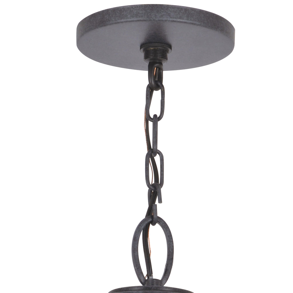 Brian Patrick Flynn Glacier 3 Light Black Charcoal Outdoor Pendant Crystorama