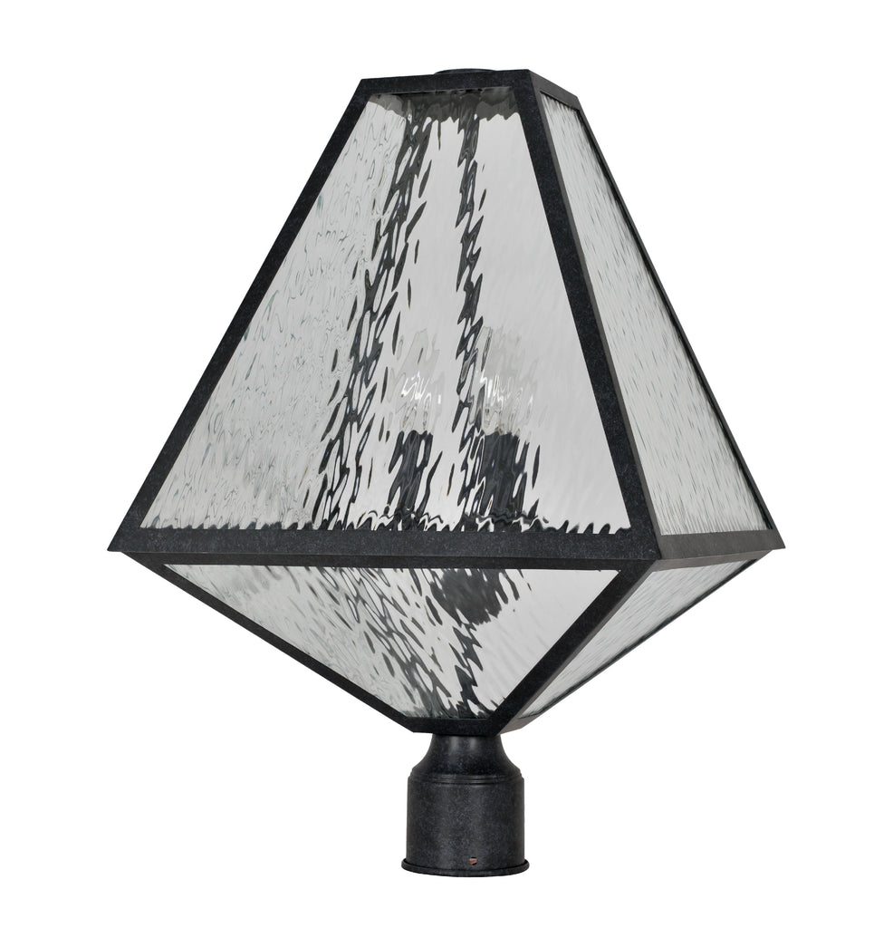 Crystorama Crystorama Brian Patrick Flynn Glacier 3 Light Black Charcoal Large Outdoor Post