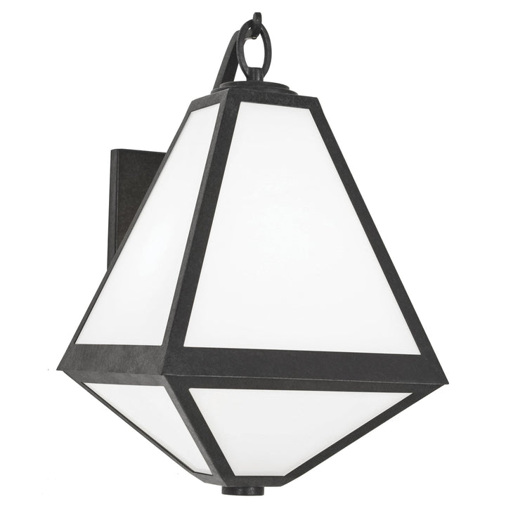 Brian Patrick Flynn Glacier 2 Light Black Charcoal Outdoor Sconce Crystorama