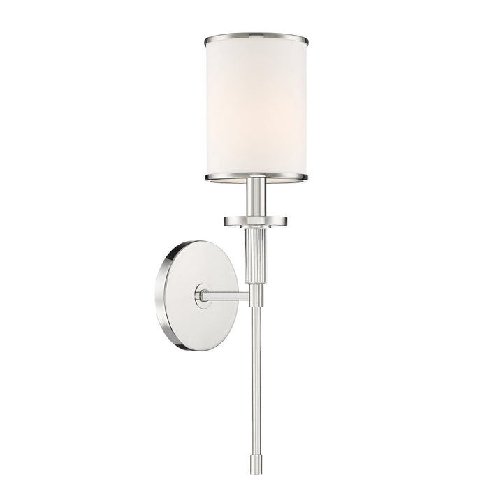 Hatfield 1 Light Polished Nickel Sconce Crystorama