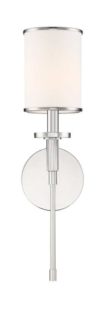 Hatfield 1 Light Polished Nickel Sconce Crystorama