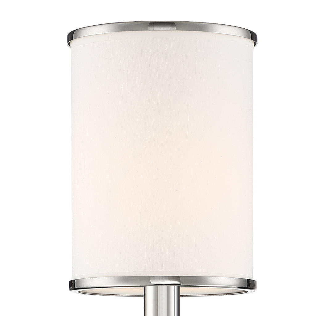 Hatfield 1 Light Polished Nickel Sconce Crystorama