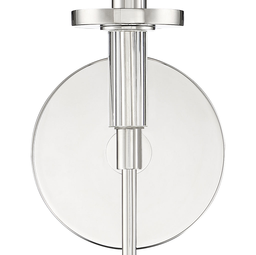 Hatfield 1 Light Polished Nickel Sconce Crystorama