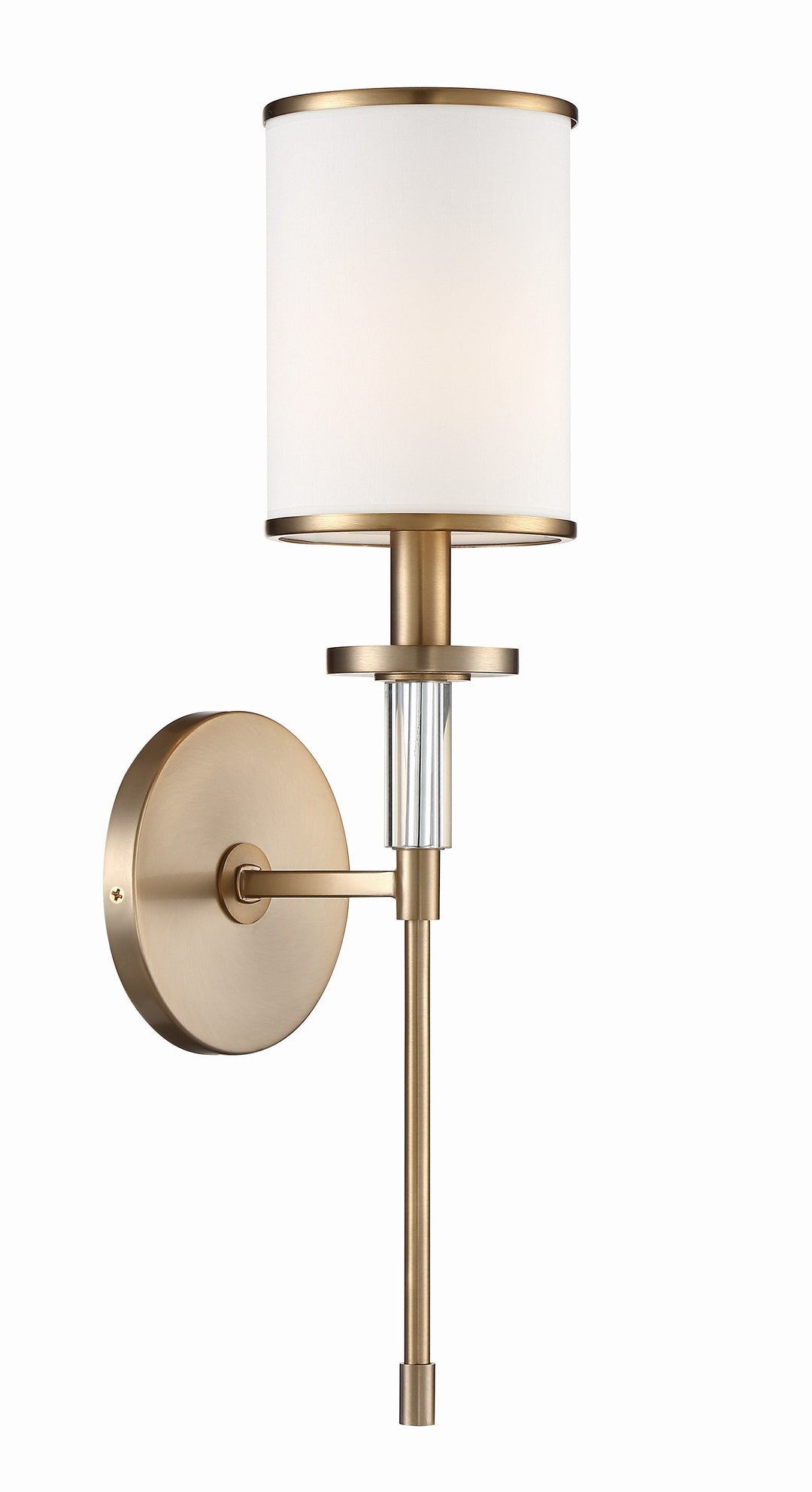 Hatfield 1 Light Vibrant Gold Sconce Crystorama