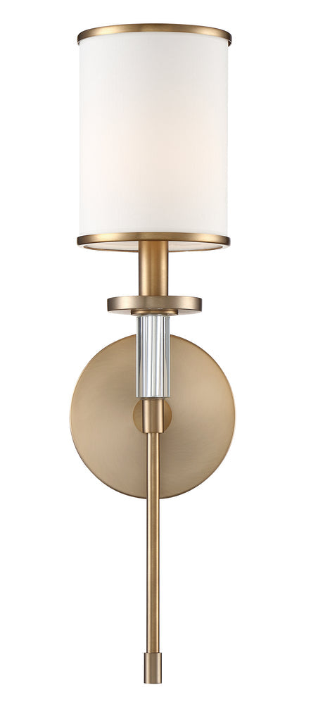 Hatfield 1 Light Polished Nickel Sconce Crystorama