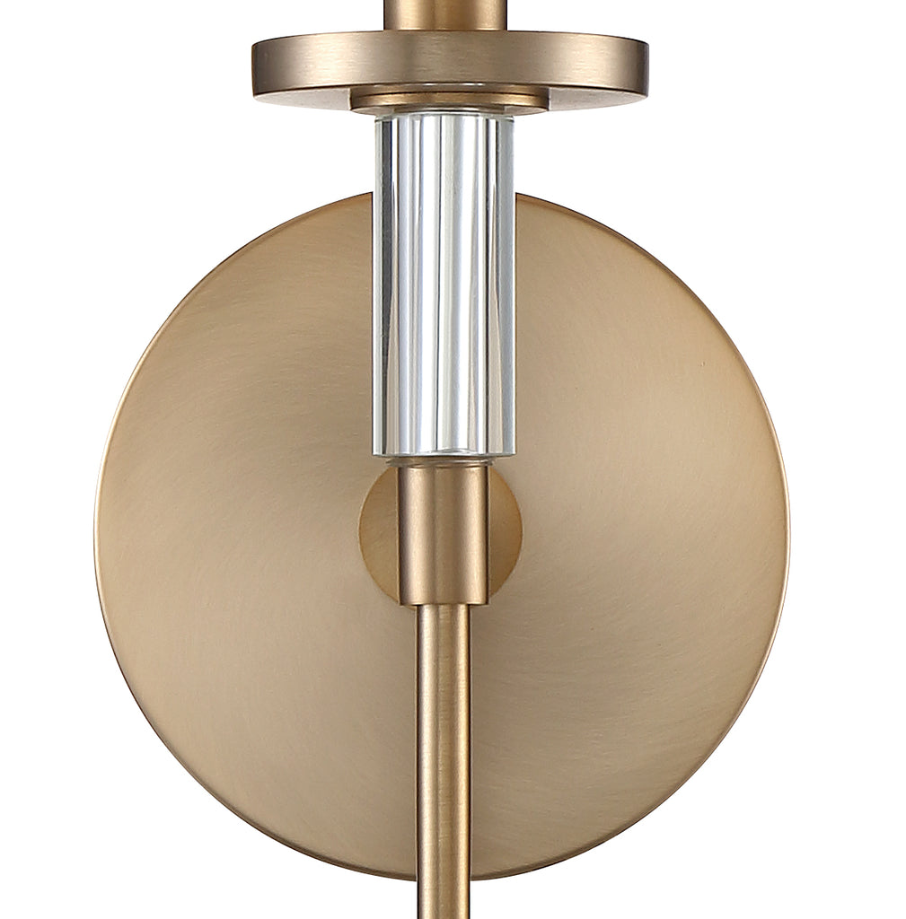 Hatfield 1 Light Polished Nickel Sconce Crystorama