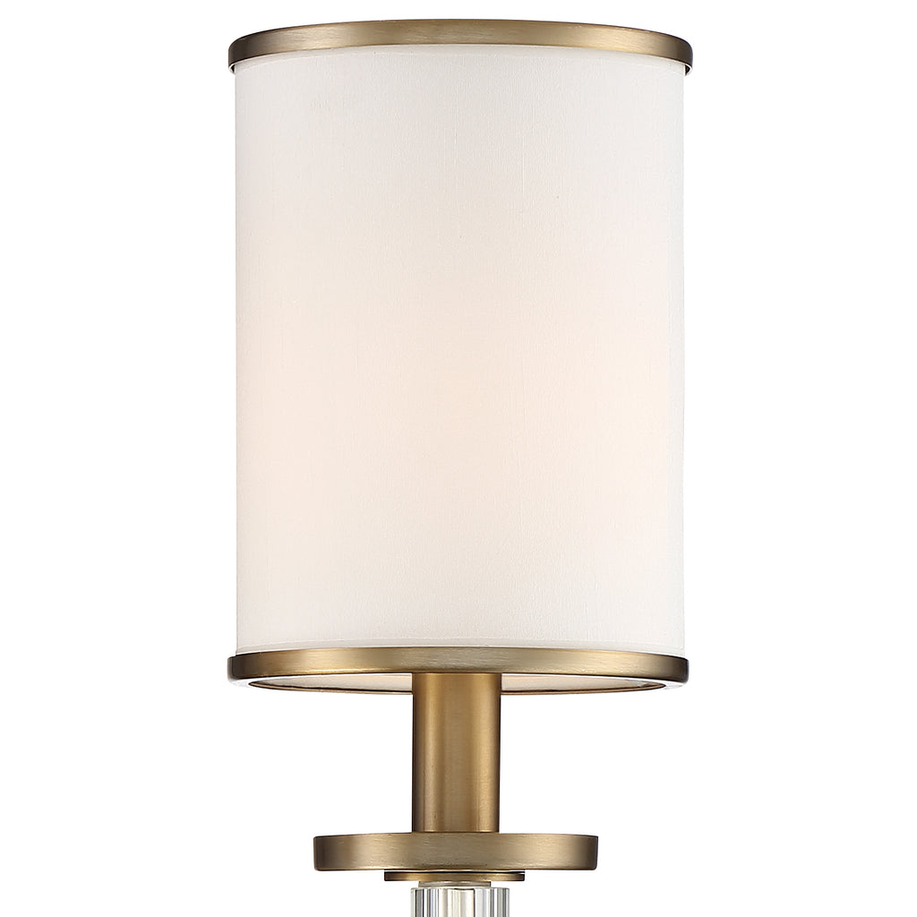 Hatfield 2 Light Polished Nickel Sconce Crystorama