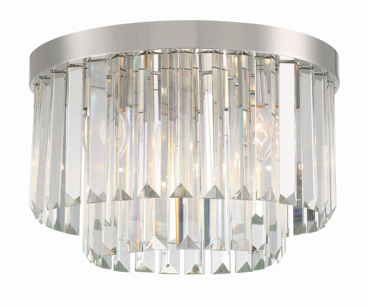 Crystorama Crystorama Hayes 4 Light Polished Nickel Flush Mount