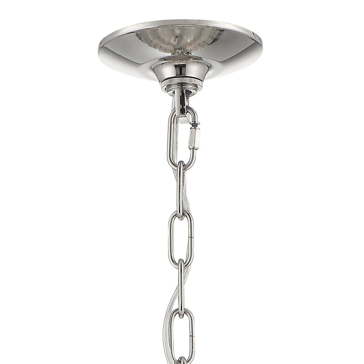 Hayes 16 Light Polished Nickel Chandelier Crystorama