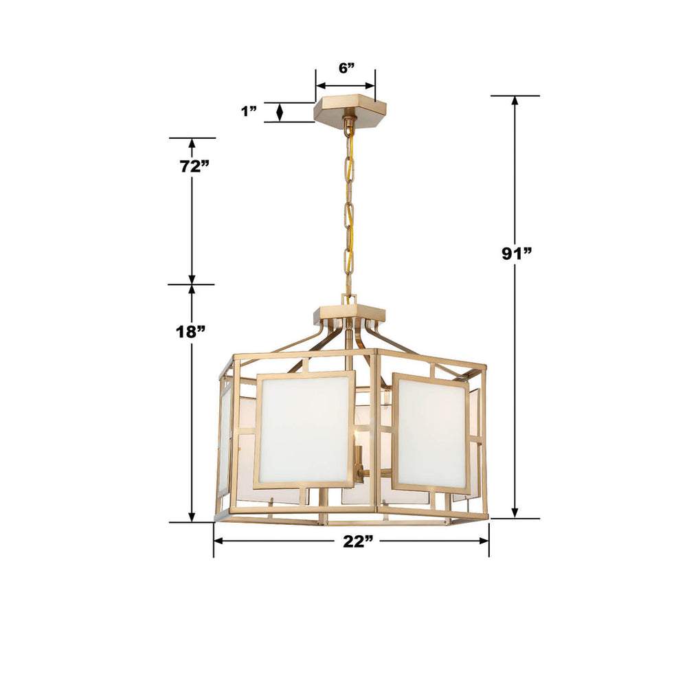 Libby Langdon Hillcrest 6 Light Vibrant Gold Chandelier Crystorama