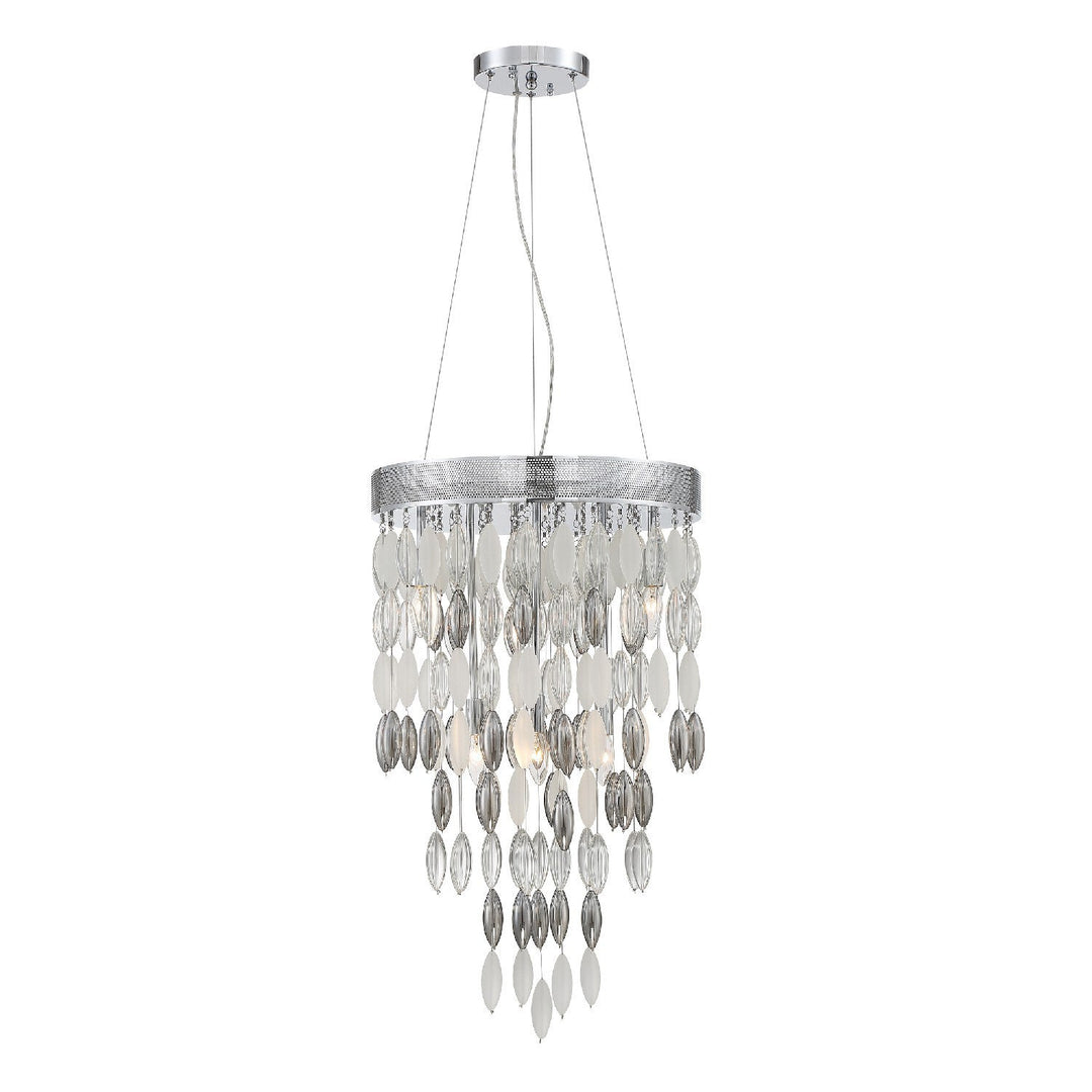 Hudson 6 Light Polished Chrome Chandelier Crystorama