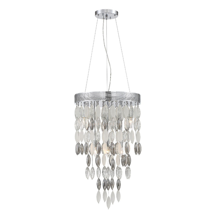 Hudson 6 Light Polished Chrome Chandelier Crystorama