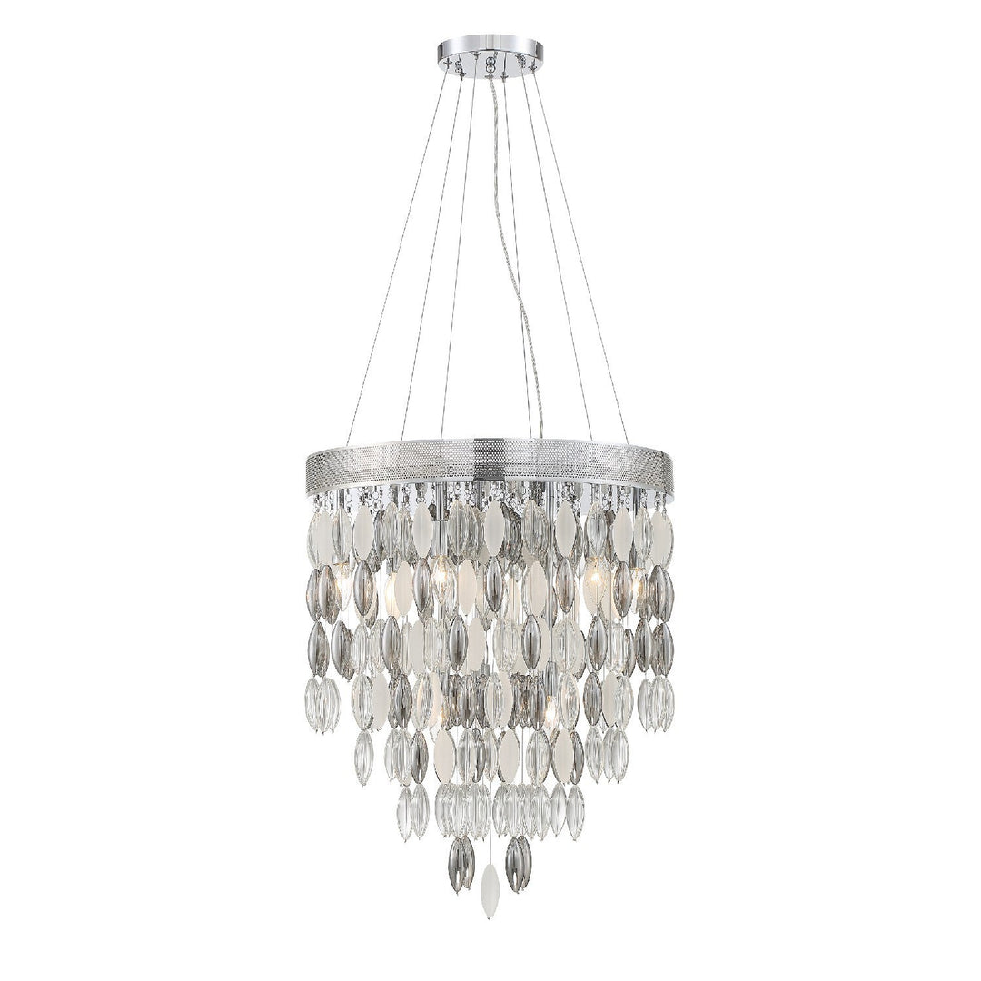 Hudson 9 Light Polished Chrome Chandelier Crystorama