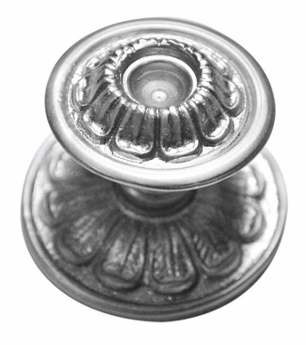 COPPER MOUNTAIN HARDWARE Traditional Victorian Style Floral Knob with Matching Back Plate