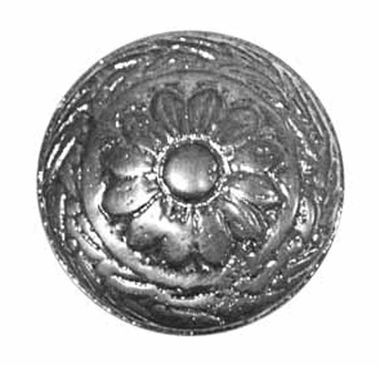 COPPER MOUNTAIN HARDWARE Ornate Floral Round Solid Brass Cabinet & Furniture Knob