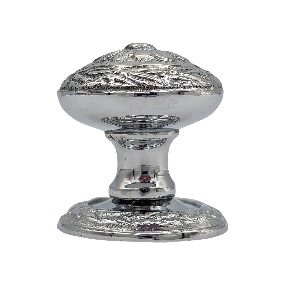 COPPER MOUNTAIN HARDWARE Ornate Floral Round Solid Brass Cabinet & Furniture Knob