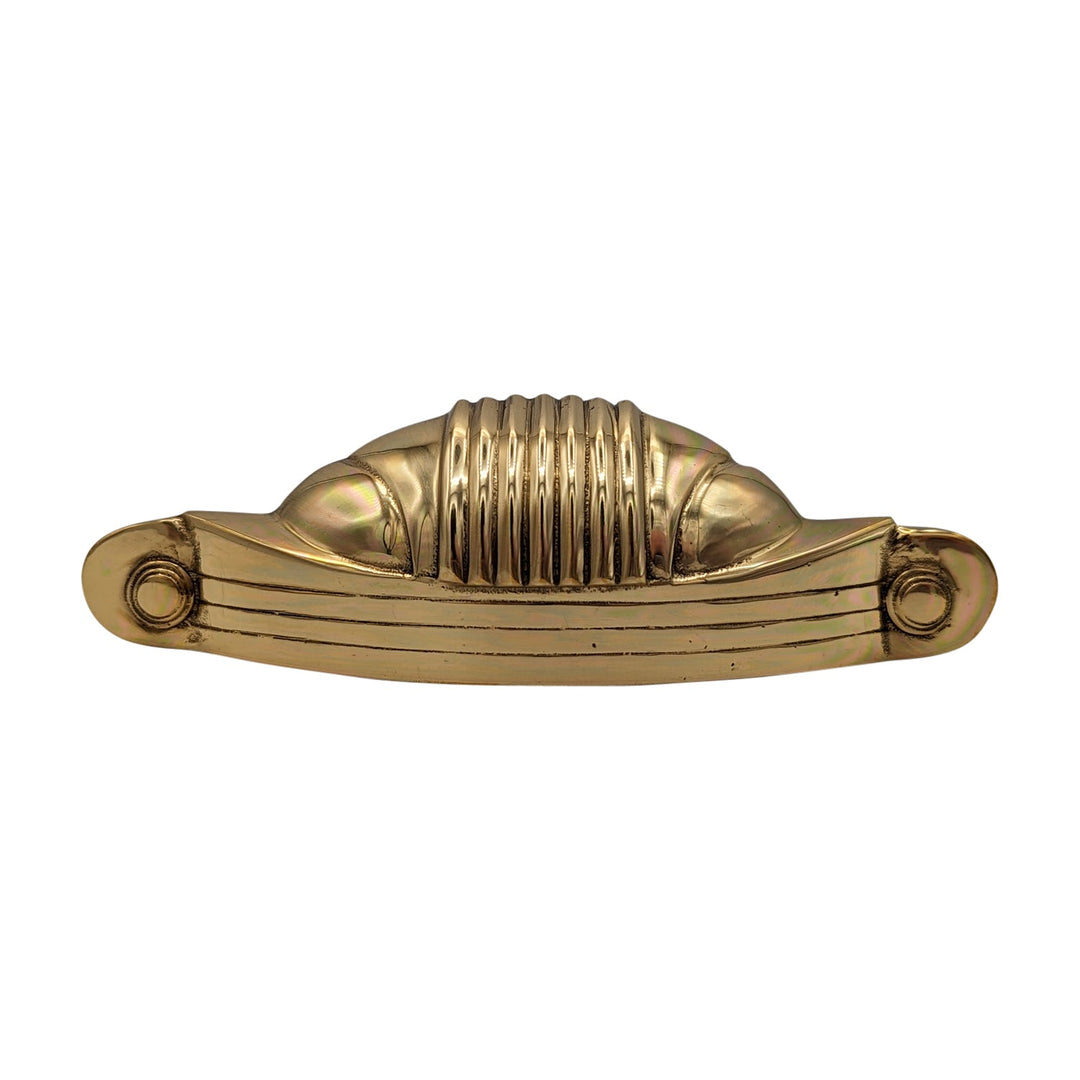 5 Inch Overall (4 Inch c-c) Solid Brass Marquee Pull COPPER MOUNTAIN HARDWARE