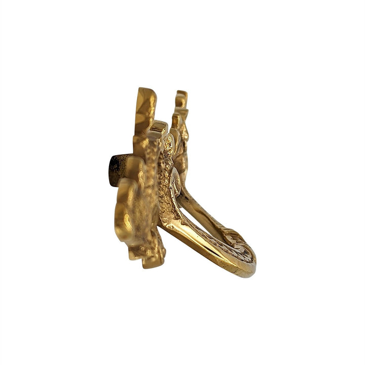 6 1/2 Inch (3.125" c-c) Filigree Rococo Pull (Several Finishes Available) COPPER MOUNTAIN HARDWARE