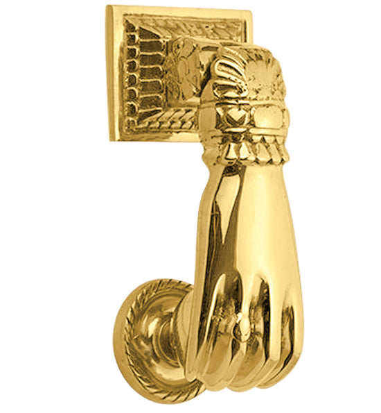 Ball-in-Hand 4 1/2 Inch Brass Door Knocker (Several Finishes Available)