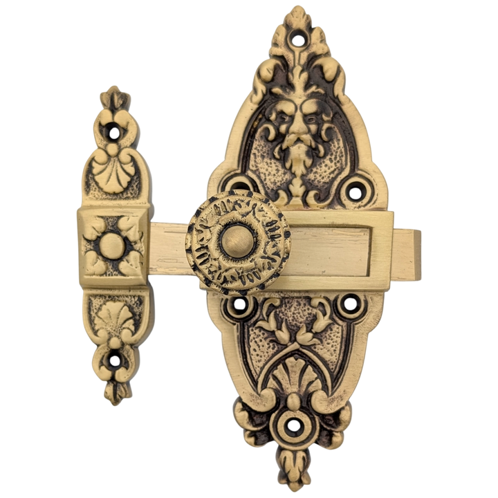 5 1/2 Gargoyle French Door or Cabinet Slide Bolt Latch (Several Finishes Available)