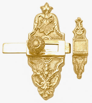 4 5/8 Inch Tall French Door or Cabinet Slide Bolt Latch (Several Finishes Available)